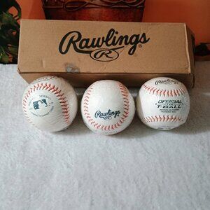 NWOT: Rawlings Official T-Ball & Soft Core Baseball Set Practice Training Balls
